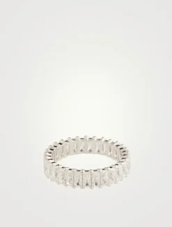 Matrix Baguette Cut Crystal Ring