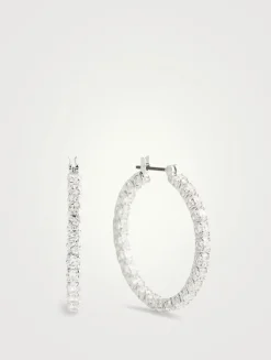 Matrix Crystal Hoop Earrings