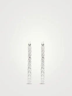 Matrix Crystal Hoop Earrings