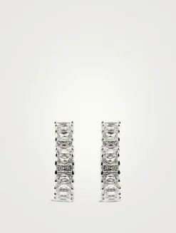 Matrix Crystal Hoop Earrings