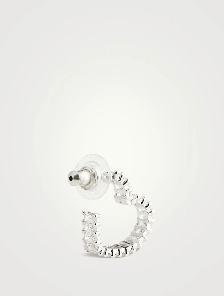 Matrix Crystal Hoop Earrings