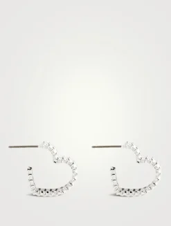 Matrix Crystal Hoop Earrings