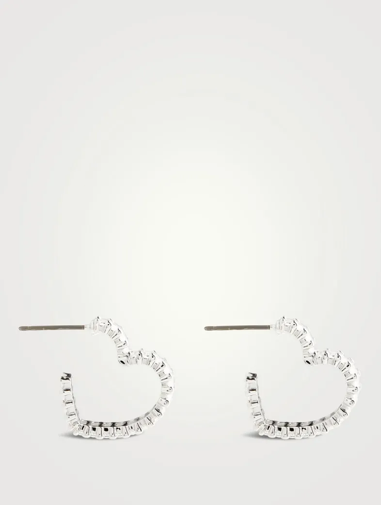 Matrix Crystal Hoop Earrings