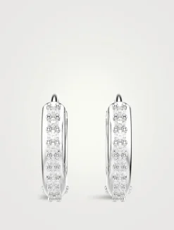 Matrix Crystal Hoop Earrings