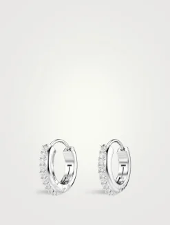 Matrix Crystal Hoop Earrings