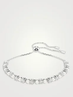 Matrix Crystal Pearl And Crystal Bracelet