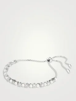 Matrix Crystal Pearl And Crystal Bracelet