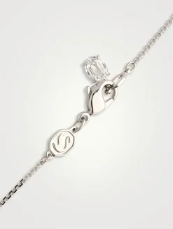 Matrix Crystal Pearl Pendant Necklace