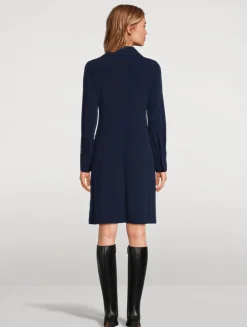 Matte Jersey Polo Dress