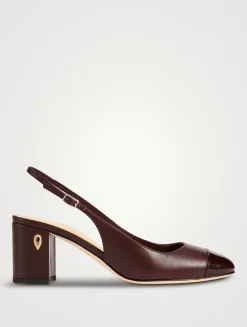 Mattia Leather Slingback Pumps