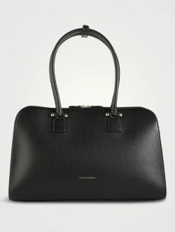 Maxi Georgia Leather Tote Bag