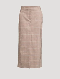 Maxine Plaid Pencil Skirt