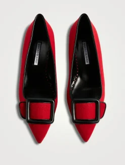 Maysale Wool Ballet Flats