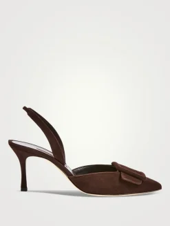 Maysli Suede Slingback Pumps