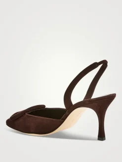 Maysli Suede Slingback Pumps