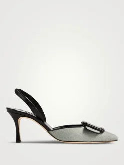 Mayslibi Wool Slingback Pumps