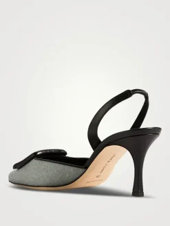 Mayslibi Wool Slingback Pumps