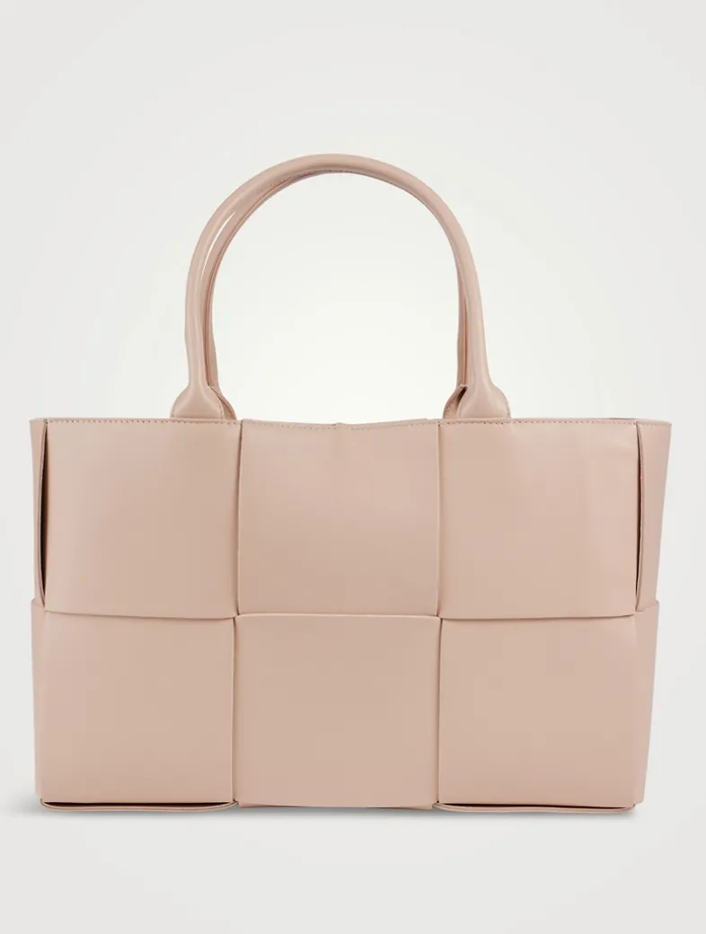 Medium Arco Leather Tote Bag