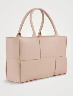 Medium Arco Leather Tote Bag