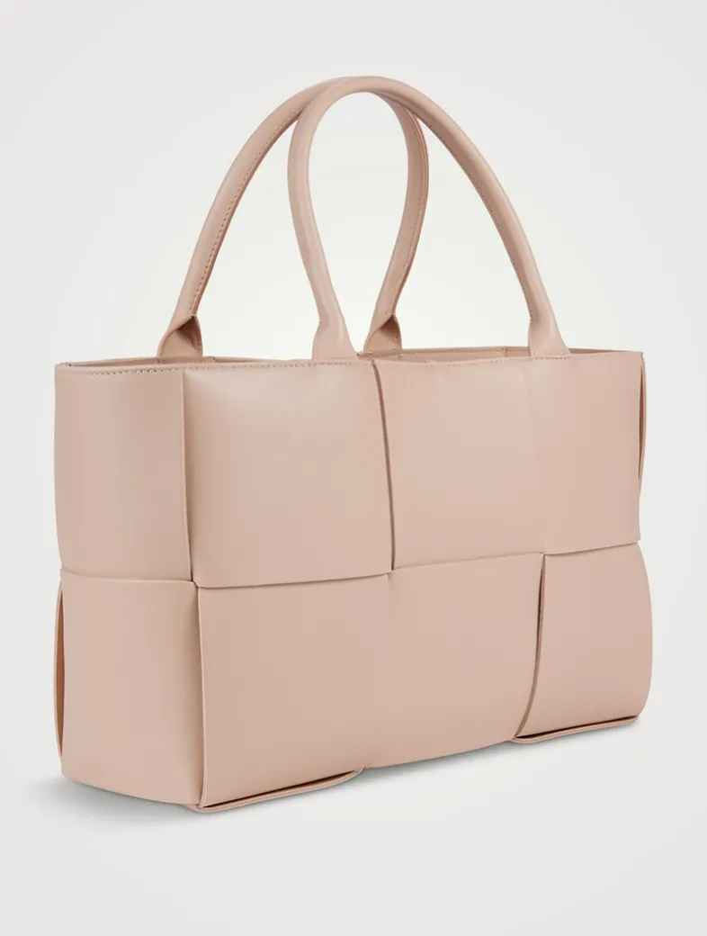 Medium Arco Leather Tote Bag