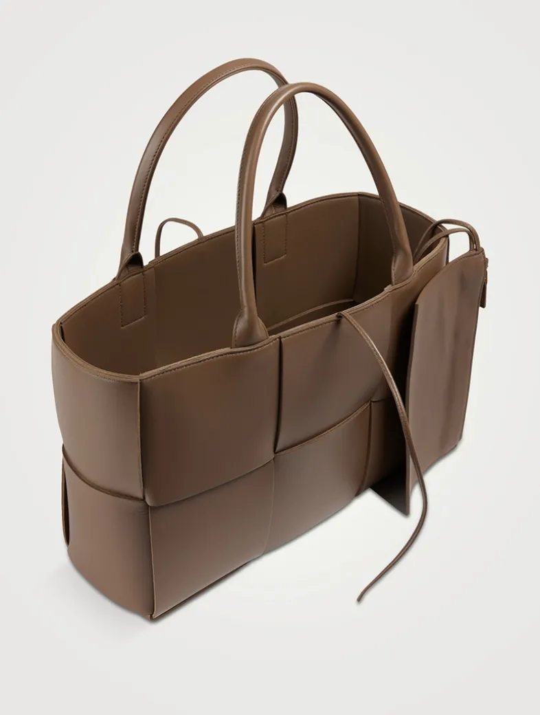 Medium Arco Leather Tote Bag