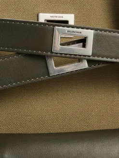 Medium Bel Air Canvas And Leather Tote Bag