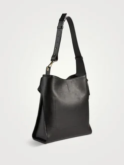 Medium Belted Leather Shoulder Bag