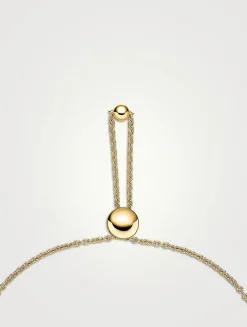 Medium Cadence 18K Gold Bolo Bracelet With Diamonds