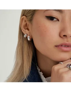 Medium Chunky Hoop Earrings