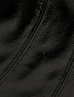 Medium Croissant Coated Cotton Shoulder Bag