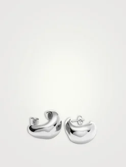 Medium Dome Hoop Earrings