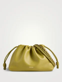 Medium Flamenco Leather Purse With Donut Chain