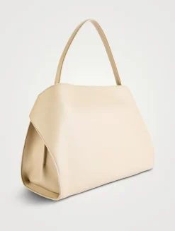 Medium Hug Soft Leather Satchel