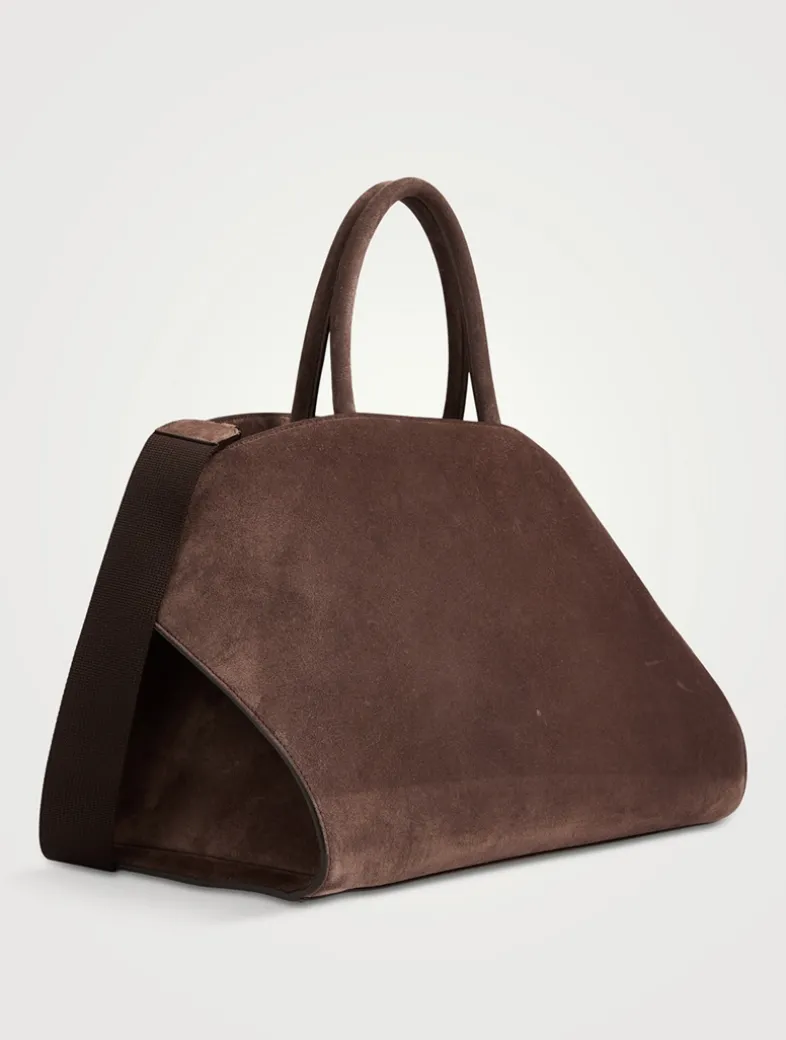 Medium Hug Suede Satchel