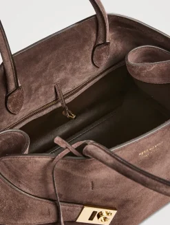 Medium Hug Suede Satchel