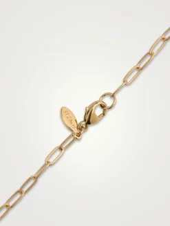 Medium 14K Gold Paper Clip Chain Necklace