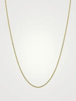 Medium 14K Gold Tiffany Chain Necklace - 18-inch