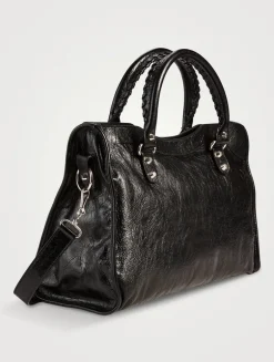 Medium Le City Leather Satchel