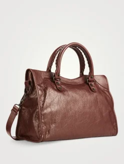 Medium Le City Leather Satchel
