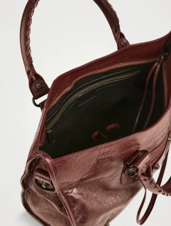 Medium Le City Leather Satchel