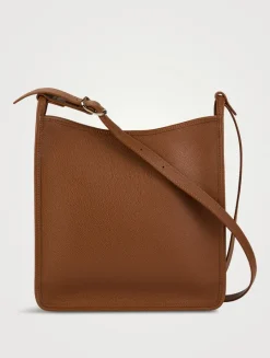Medium Le Foulonné Leather Crossbody Bag