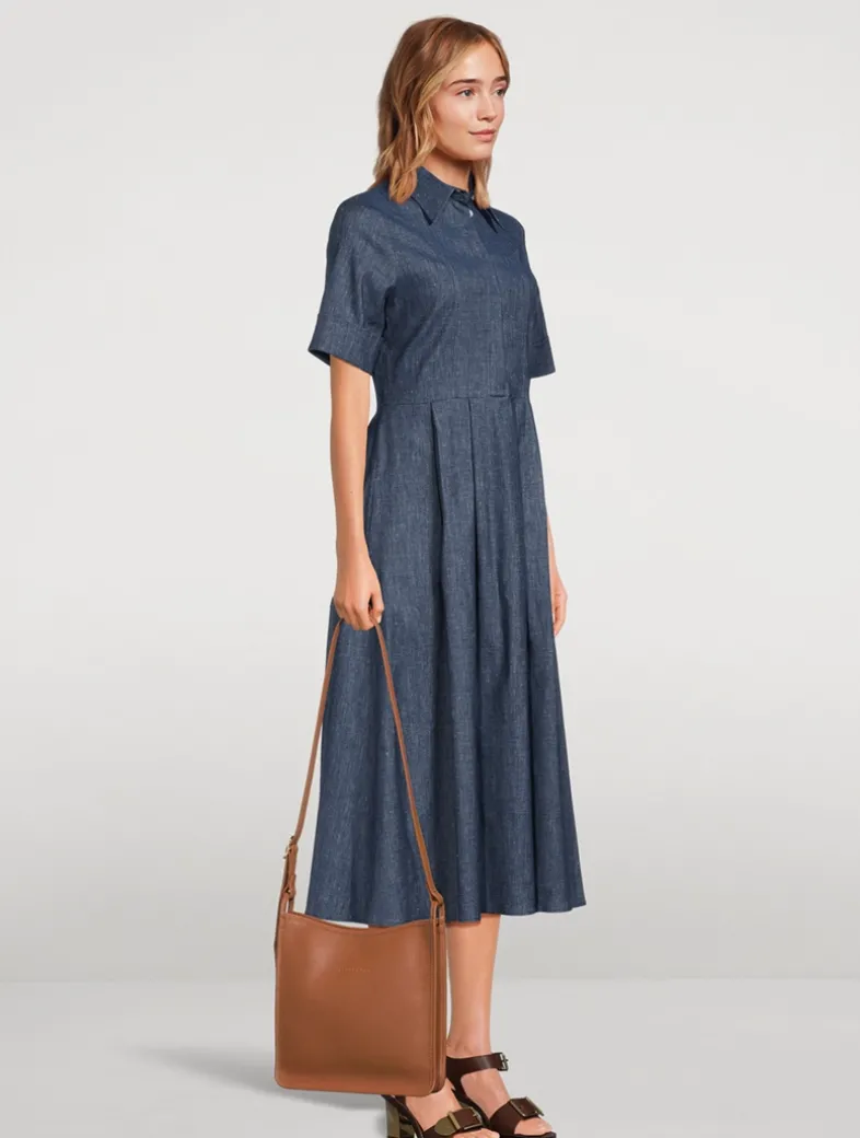 Medium Le Foulonné Leather Crossbody Bag