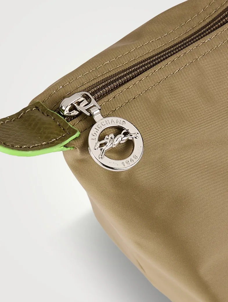 Medium Le Pliage Green Top Handle Bag