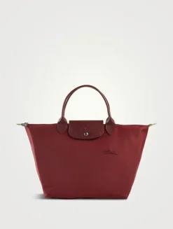 Medium Le Pliage Green Top Handle Bag