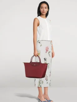 Medium Le Pliage Green Top Handle Bag