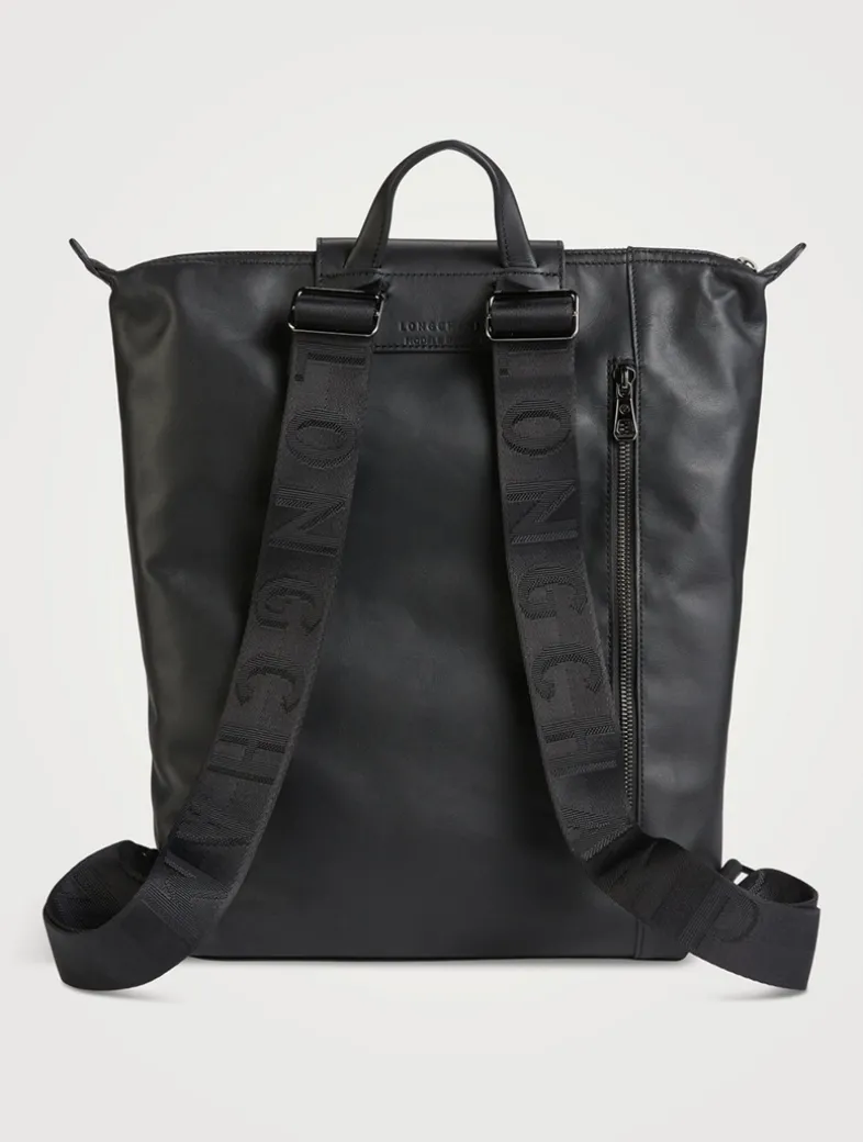 Medium Le Pliage Xtra Leather Backpack
