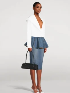 Medium Le Teckel Leather Shoulder Bag