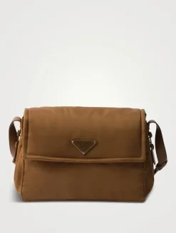 Medium Padded Re-nylon Shoulder Bag