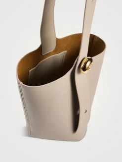 Medium Pebble Leather Bucket Bag