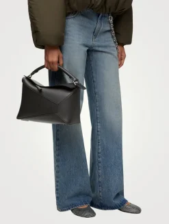 Medium Puzzle Edge Leather Bag